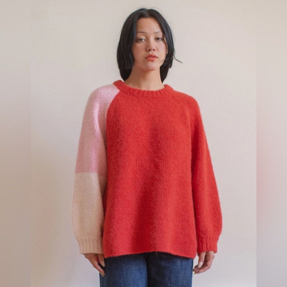 Wray Colorblock Crew Neck Sweater